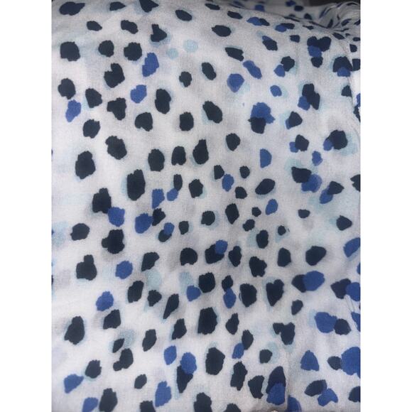 Cloth & Stone Anthropologie Button Up Blouse Top Shirt M Abstract Dot Print - Picture 4 of 9